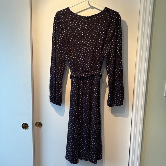 Hobbs London Printed Stretchy Jersey Midi Dress 12 - Picture 6 of 10